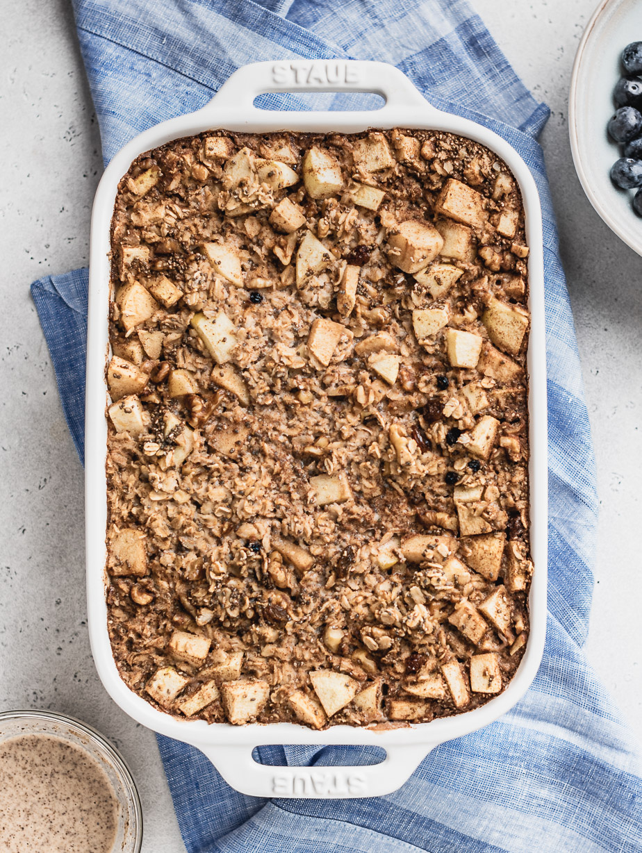 vegan oatmeal breakfast casserole