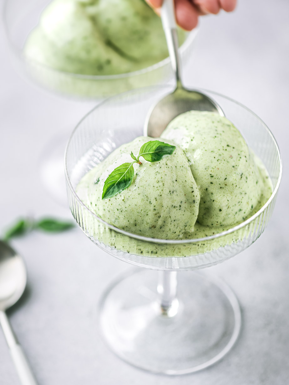 Pineapple Basil Sorbet